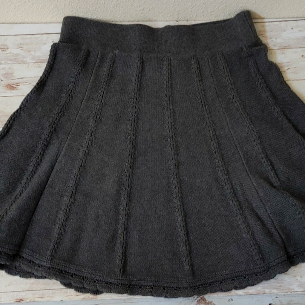Cabi womens Small knit grey sweater skirt